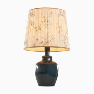 Large Mid-Century Dark Blue Table Lamp, 1960s