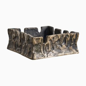 Vide Poche Brutaliste en Bronze Coulé, 1960s