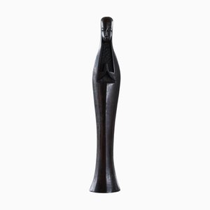 Mid-Century Modernist Madonna in Carved Wood, 1950s