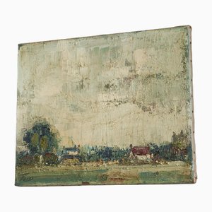 Dutch Landscape, Oil on Canvas, 1940s