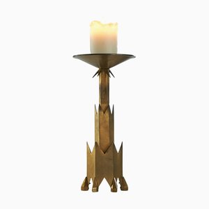 Art Deco Candleholder in Brass, 1930s