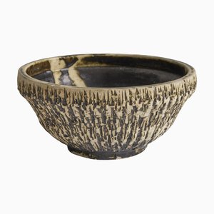 Mid-Century Birch Bark Pottery Bowl, 1950s