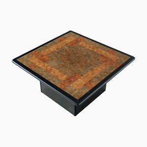 Table Basse End-Grain en Mosaïque par Rolf Middelboe & Gorm Lindum pour Tranekaer, Danemark, 1980s