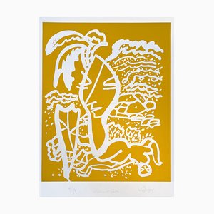 Charles Lapique, La reine de saba, Lithographie Originale