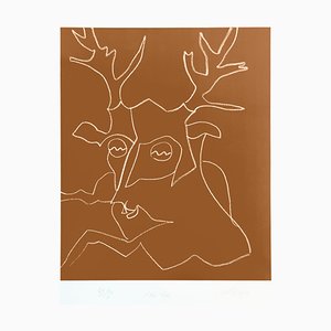 Charles Lapique, Le roi lear, Original Lithographie