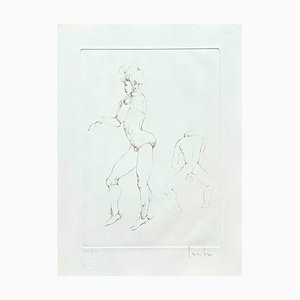 Leonor Fini, Figurative Komposition, 20. Jahrhundert, Lithographie auf Arches-Papier