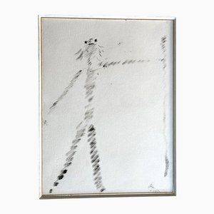 Jean Cocteau, Harlequin with a Spear, Original Signed Drawing