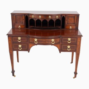 Sheraton Desk Bonheur Du Jour in Mahogany, 1880