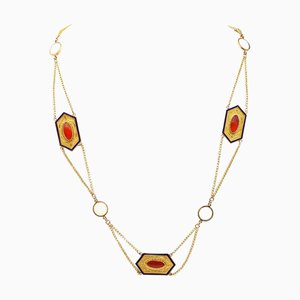 Collar Imperio de cortinas francesas