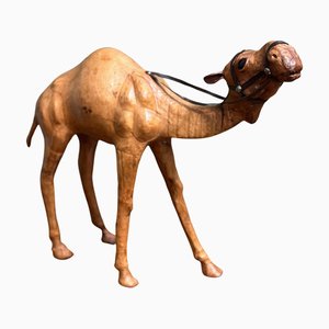 Leather and Hand-Carved Wood Camel from Liberty's London