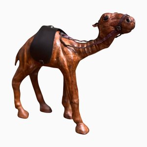 Leather and Hand-Carved Wood Camel from Liberty's London