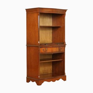 Open Bookcase Cabinet with Shelves, Serving Tray and Drawer