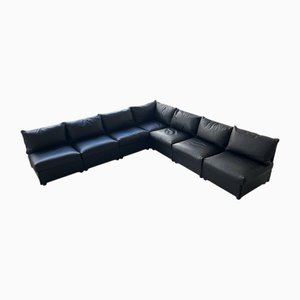 Sofá modular Landeau de cuero de Mario Bellini para Cassina, años 90