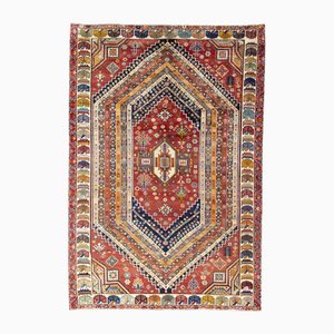 Hand-Knotted Shiraz Qashghai Oriental Rug