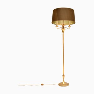 Vintage French Brass Floor Lamp, 1970s