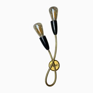 Mid-Century Doppel Wandlampe, 1960er