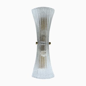 Große Vintage Wandlampe aus Muranoglas von Hillebrand Leuchten, 1960er