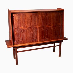 Floating Teak Bar Cabinet by J. Batenburg for Mi Belgium, 1970