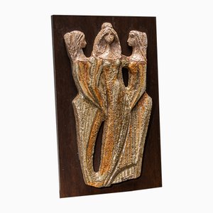 Ceramic Wall Art by Walter Van Den Panhuyzen, 1970