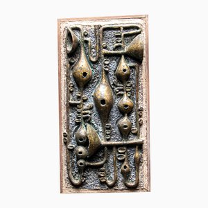 Belgian Brutalist Ceramic Wall Art, 1970