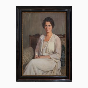 Oswald Grill, Portrait, 1924, Oil on Canvas, Framed