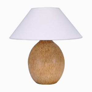 Large Speckled Ceramic Table Lamp by Bruno Karlsson for Ego Stengods, Sweden, 1960s