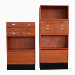 Mueble de oficina modular vintage, Suecia, años 70