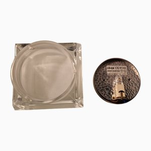 Applique Murale Diamant en Verre de Oluce, 1990s
