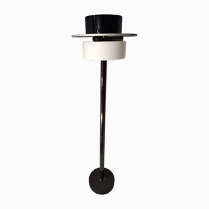 Ratrih Floor Lamp in Steel, Glass and Marble by Ettore Sottsass for Venini