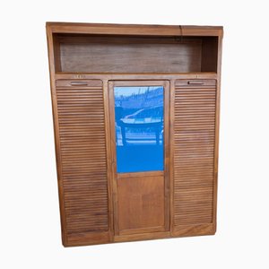 Vintage Aktenschrank mit Rollladen