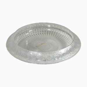 Art Deco Crystal Daisies Decorative Bowl by René Lalique for Lalique, 1930s