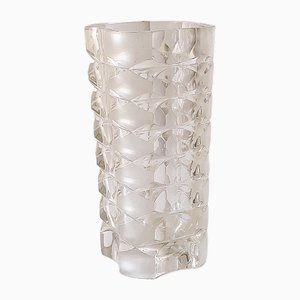 Vase Géométrique Mid-Century en Verre de Luminarc, France, 1970s