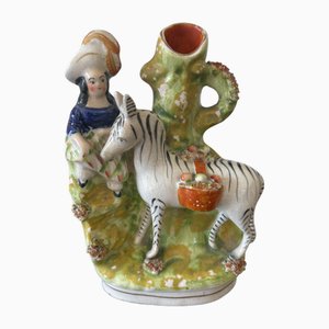 Antique Victorian Staffordshire Flatback Figure, 1860s