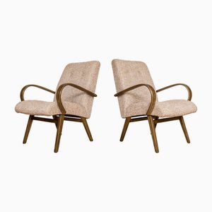 Model 53 Armchairs by J Šmidek for Ton, 1960s, Set of 2