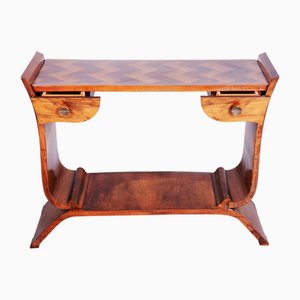 Art Deco Side Table in Walnut, France, 1920s
