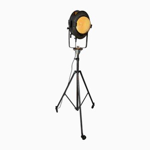 Vintage Industrial Theater Spot on Tripod from Cremer Paris