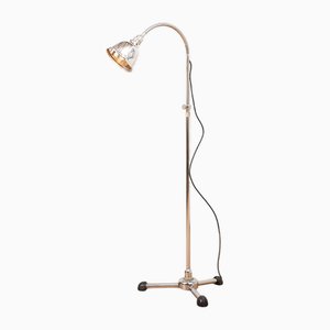 Lampada da terra nr. 8224/44 a collo di cigno in metallo cromato di Christian Dell, anni '30-'40