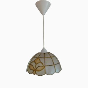 Lámpara colgante de vidrio, años 70