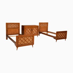 Lits Simples et Commode à Tiroirs, 1960s, Set de 3