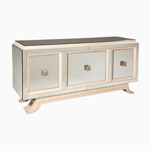 Französisches Art Deco Spiegel Sideboard, 1940er