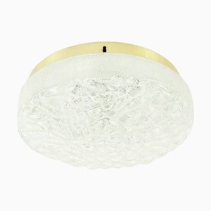 Plafón Mid-Century moderno grande de cristal de Murano de Doria Leuchten, años 60