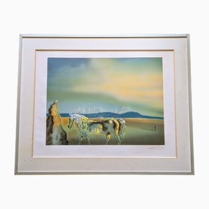 Salvador Dali, L'Unicorn Allegre/Metamorphosis of Plants, Hand-Signed Color Lithograph