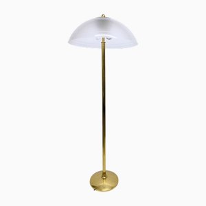 Brass and Acrylic Floor Lamp from IZ Leuchten, 1970s