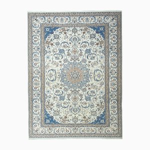 Vintage Hand-Knotted Nain Rug