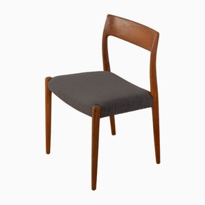 Silla de comedor modelo 77 de Niels Otto Møller para JL Møllers, años 50