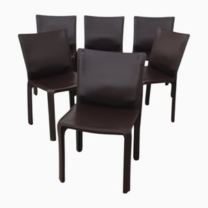 CAB 412 Chairs by Mario Bellini for Cassina, 1986, Set of 6