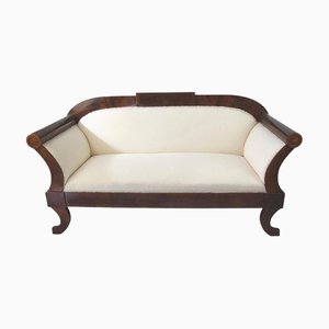 Geschnitztes schwedisches Biedermeier 3-Sitzer Sofa, 1890er