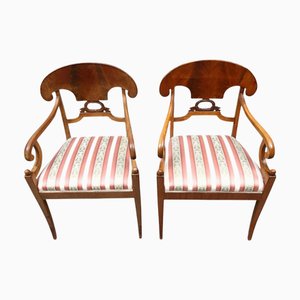 Sedie Biedermeier in mogano, Svezia, anni '20