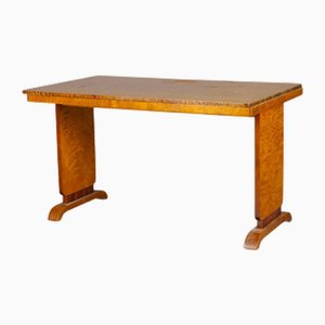 Ausziehbarer schwedischer Biedermeier Esstisch aus Birke, 1930er