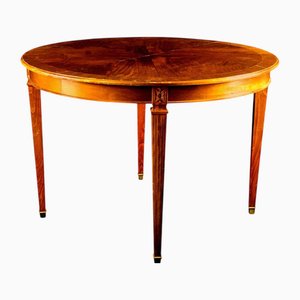 Swedish Gustavian Extendable Dining Table in Mahogany, Early 20th Century